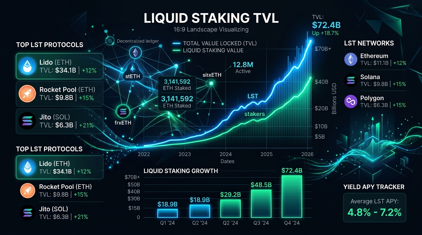 DeFi's TVL Surge: Liquid Staking Leads the Rally